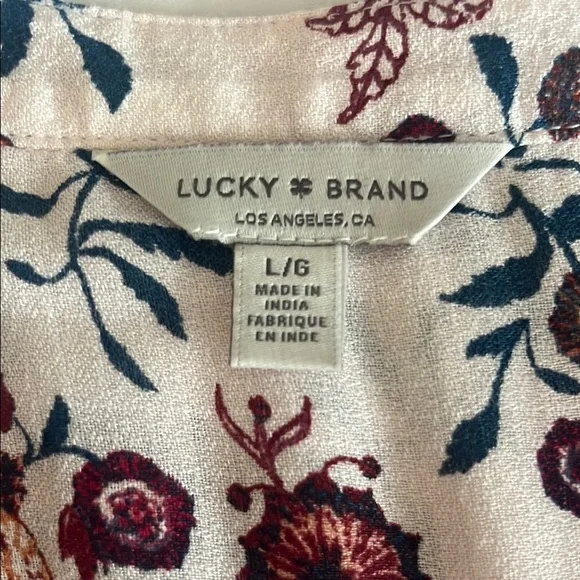 Lucky Brand Floral Print Women's Top - Picture 5 of 12